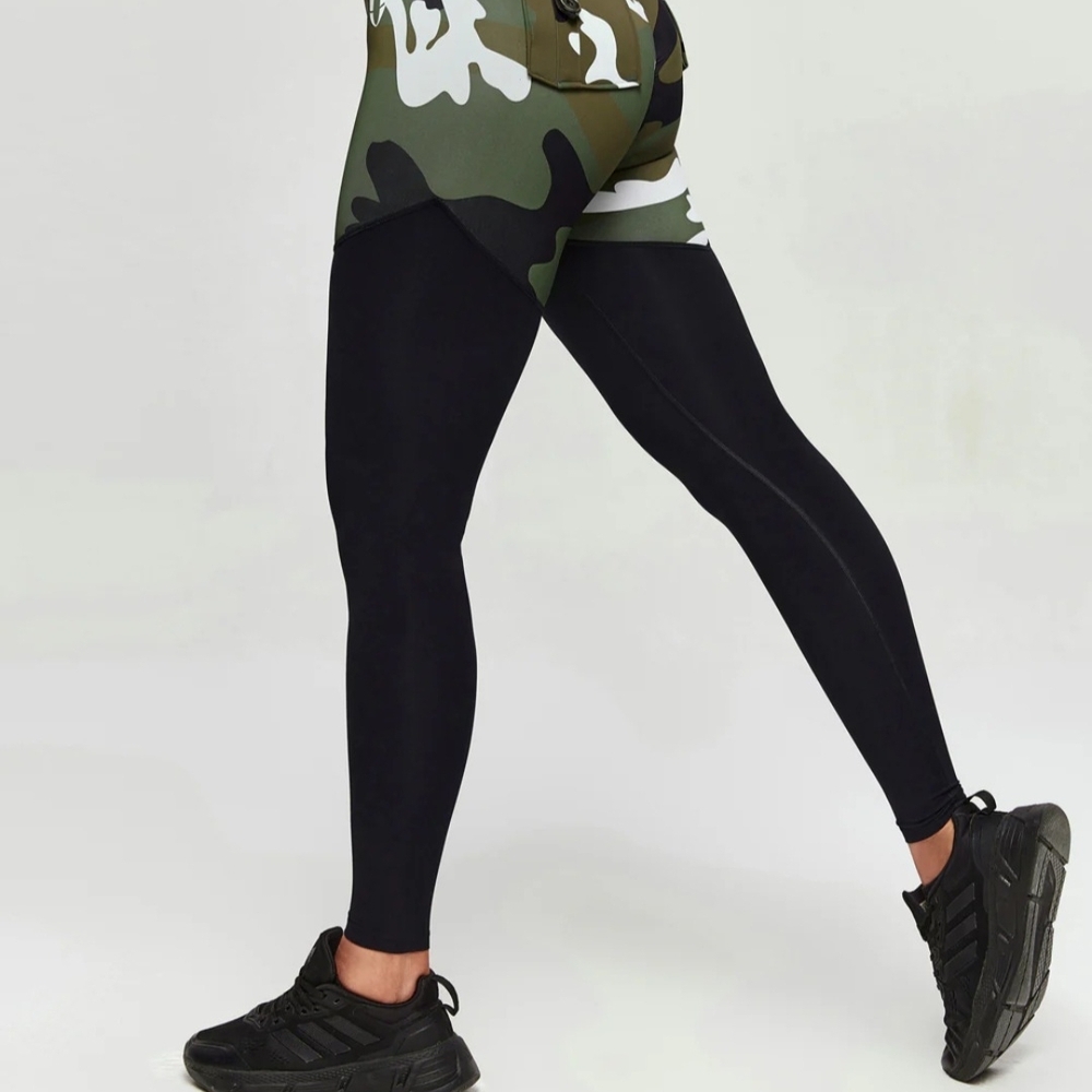 Camo and Black Women's Leggings